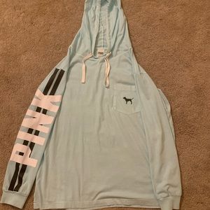 Pink T-shirt hoodie